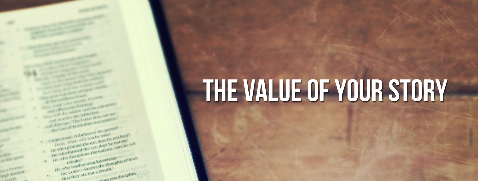 The Value of Your Story
